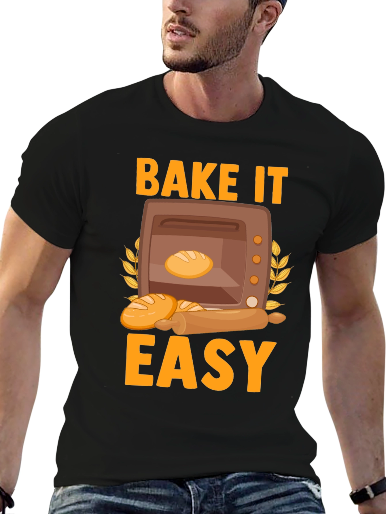 Bake It Easy Graphic T-Shirt - Baking Lovers Tee