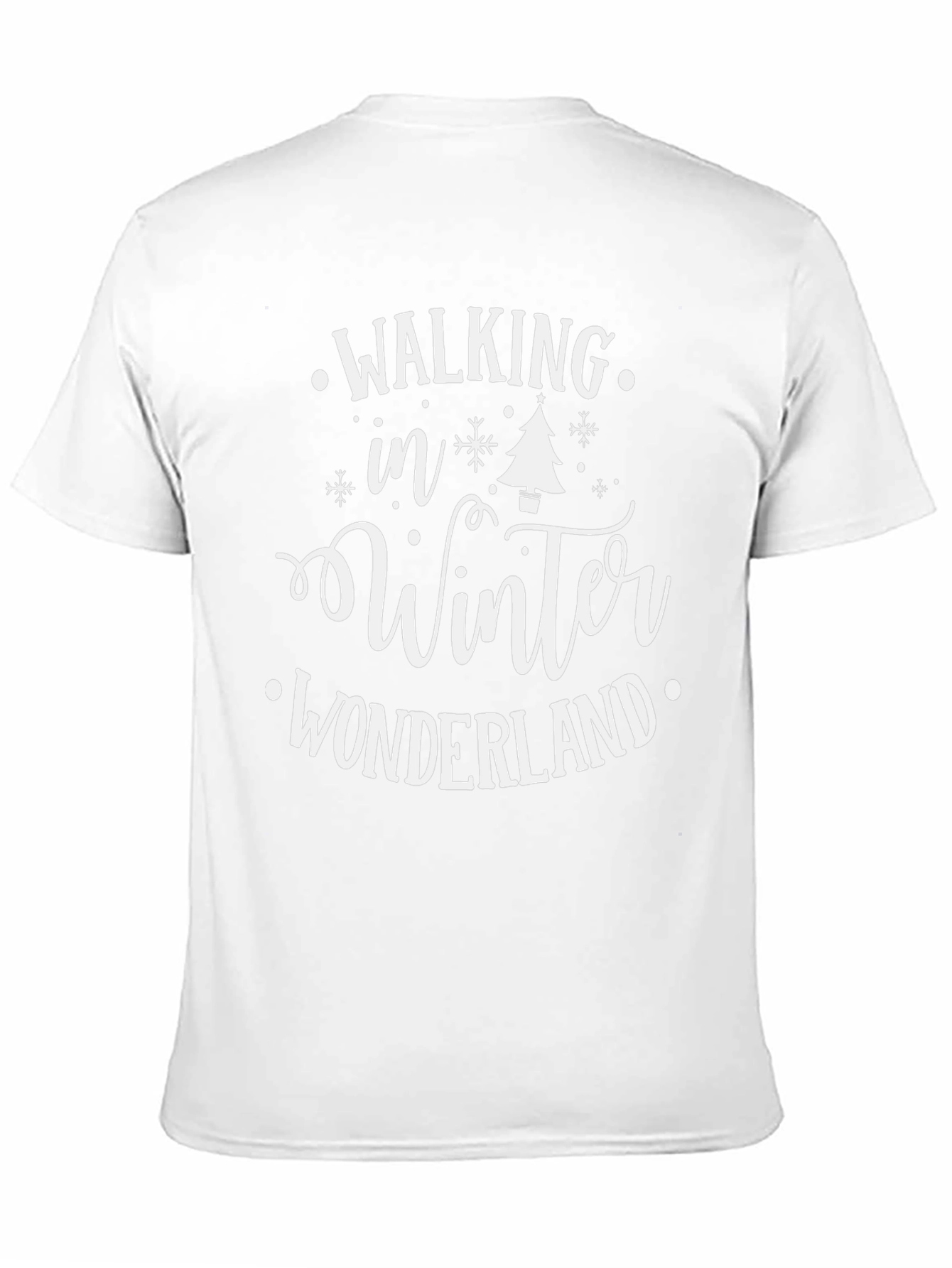 Walking in Winter Wonderland Black Graphic Tee
