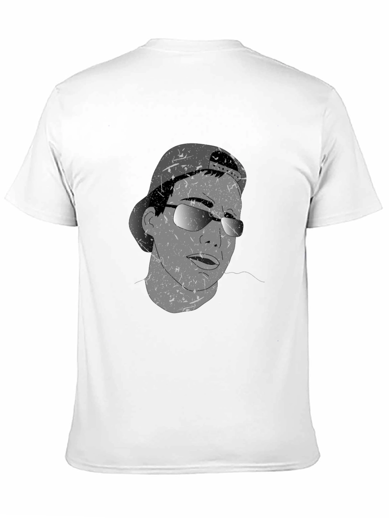 Cool Graphic Tee - Man in Cap & Sunglasses