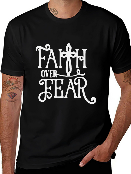 Faith Over Fear Graphic Tee - Black T-Shirt