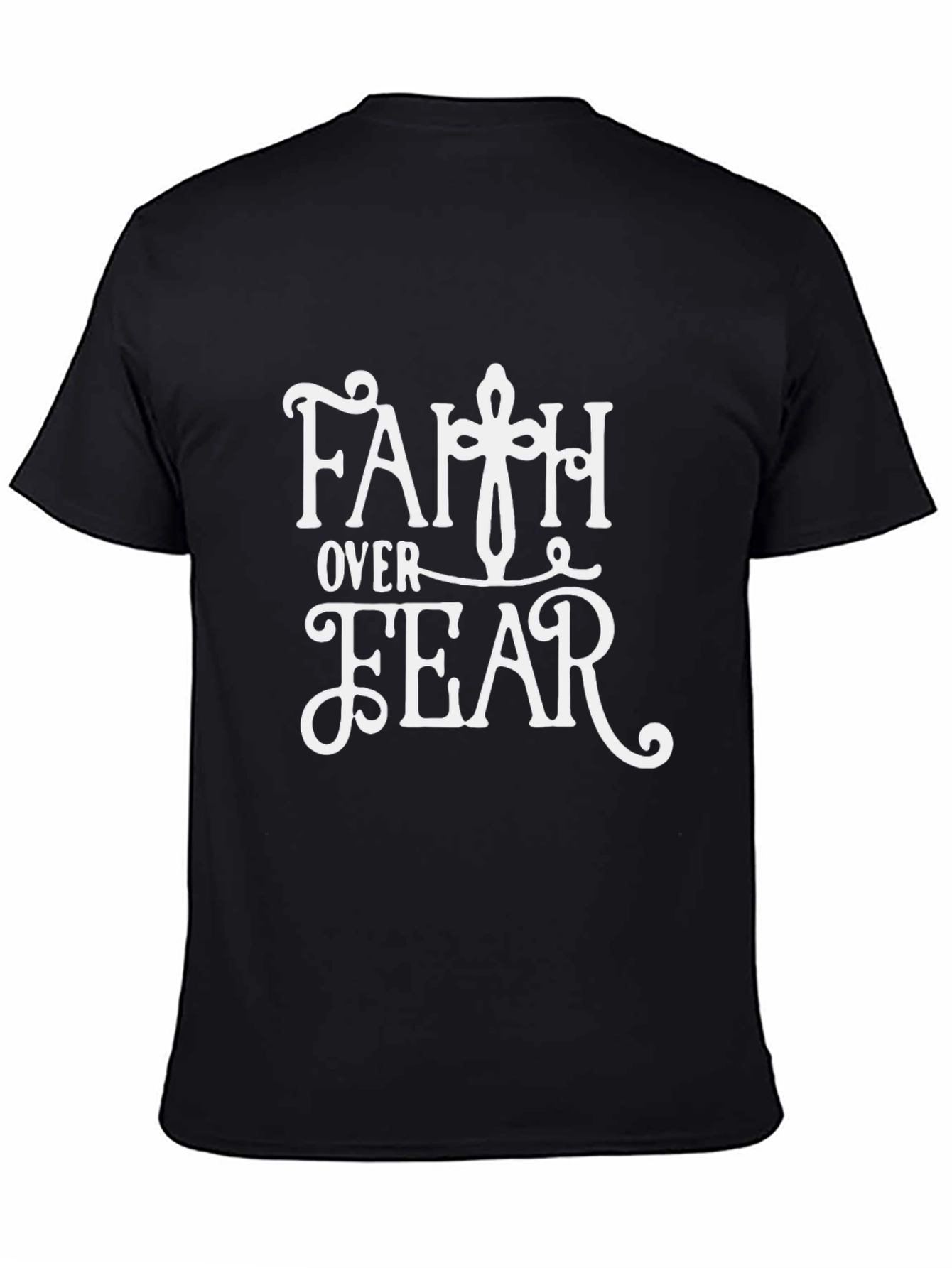 Faith Over Fear Graphic Tee - Black T-Shirt