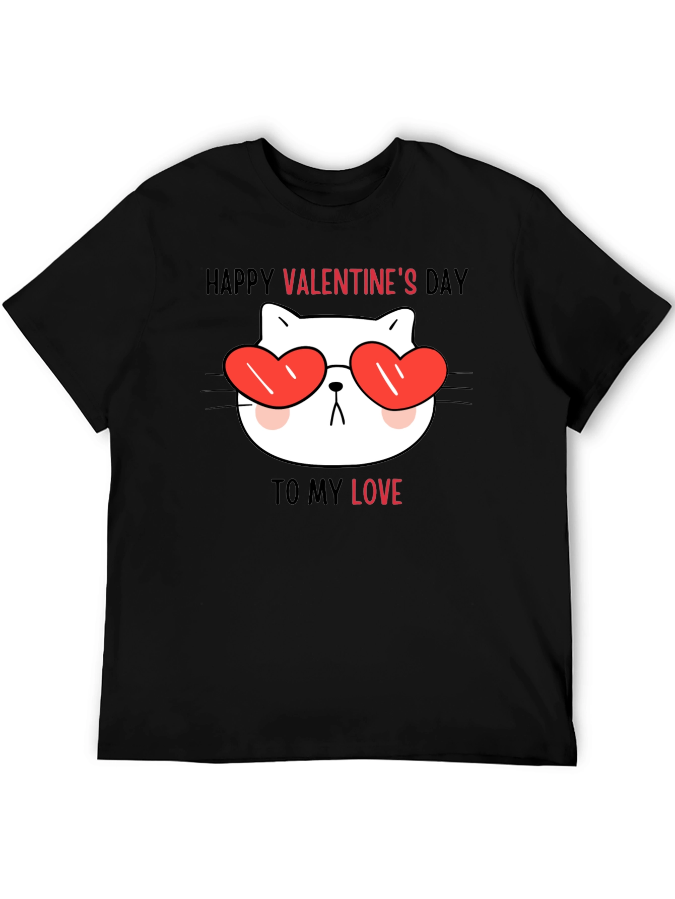 Valentines Day Cat T-Shirt: Love You