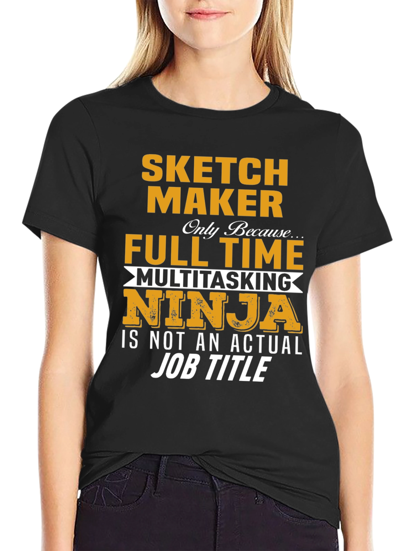 Sketch Maker Full Time Ninja T-Shirt