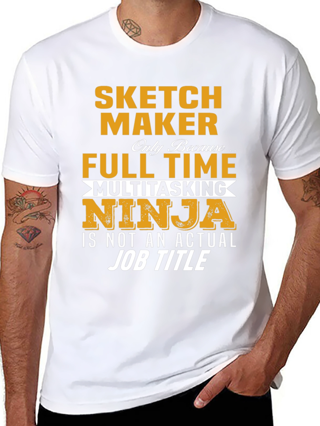 Sketch Maker Full Time Ninja T-Shirt