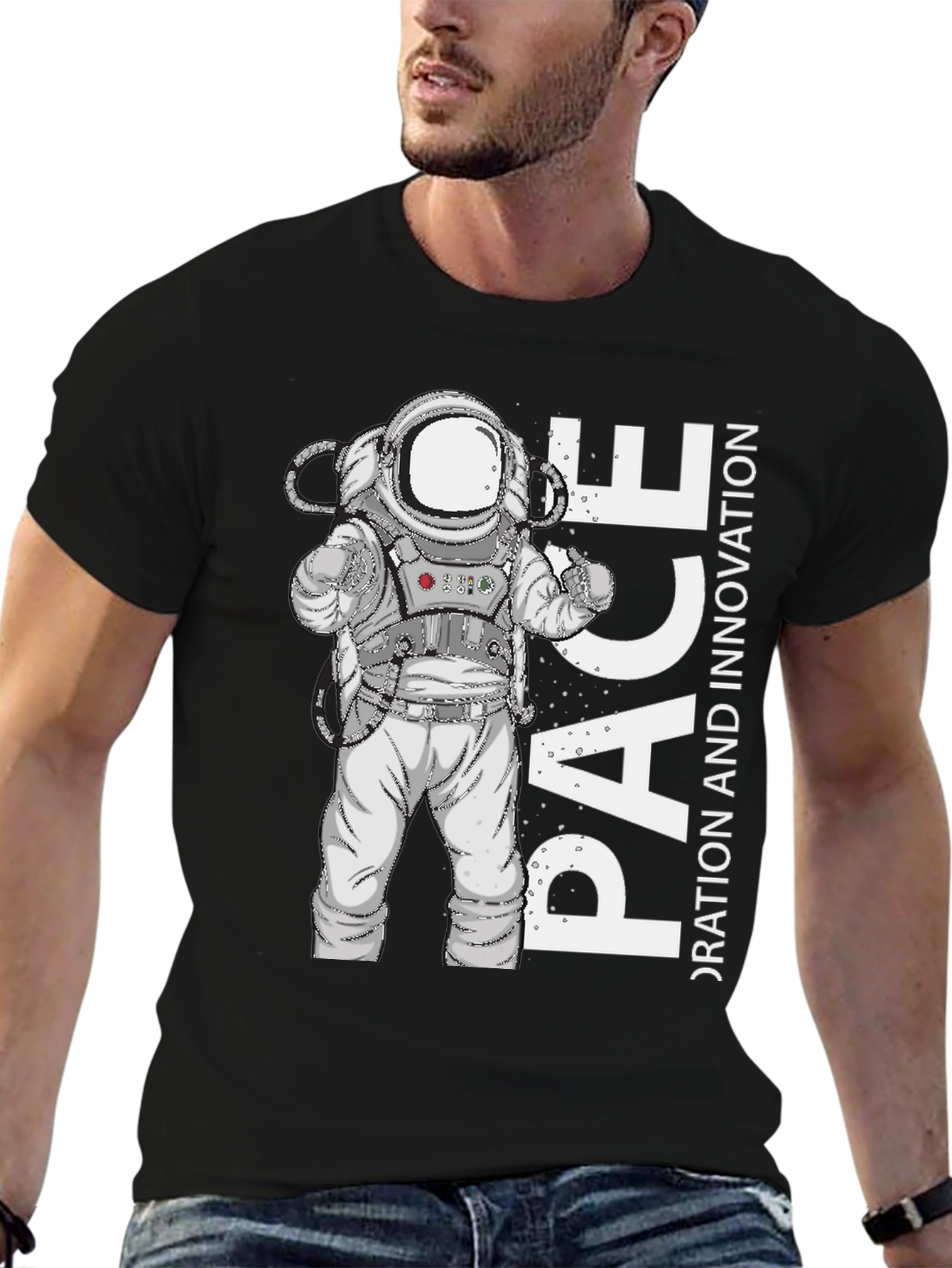 Astronaut PACE Innovation Black T-Shirt