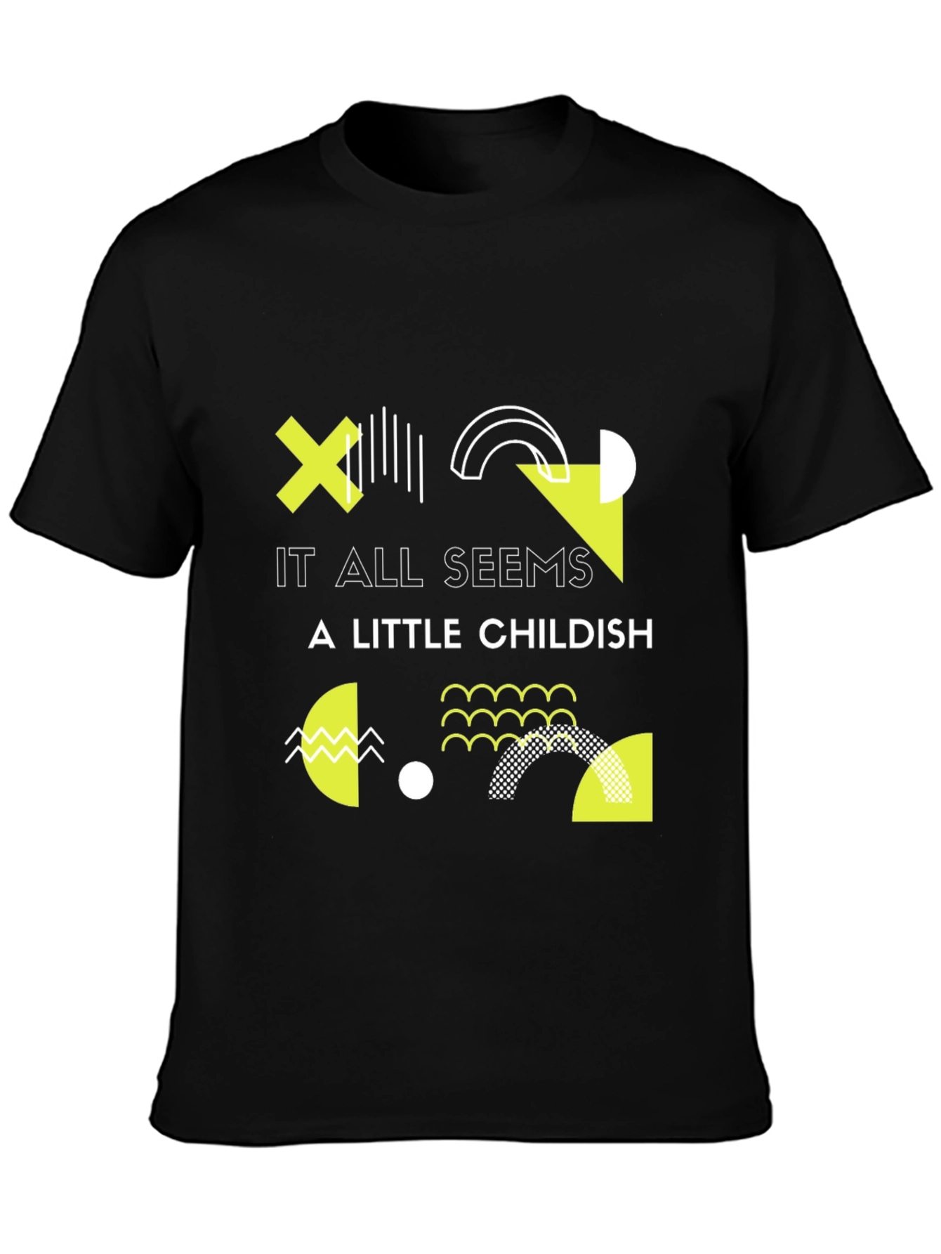 Modern Geometric Graphic Print T-Shirt