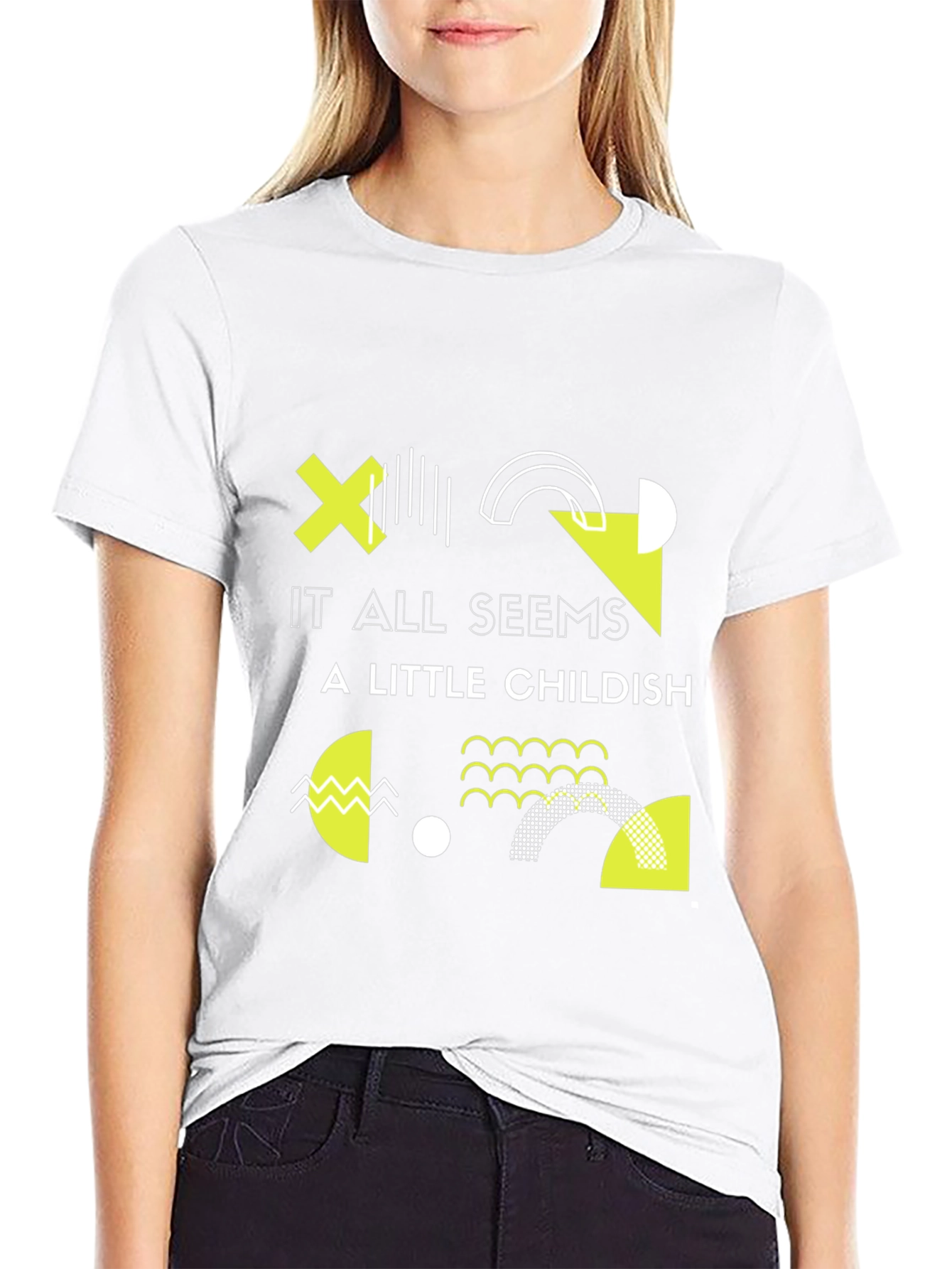Modern Geometric Graphic Print T-Shirt