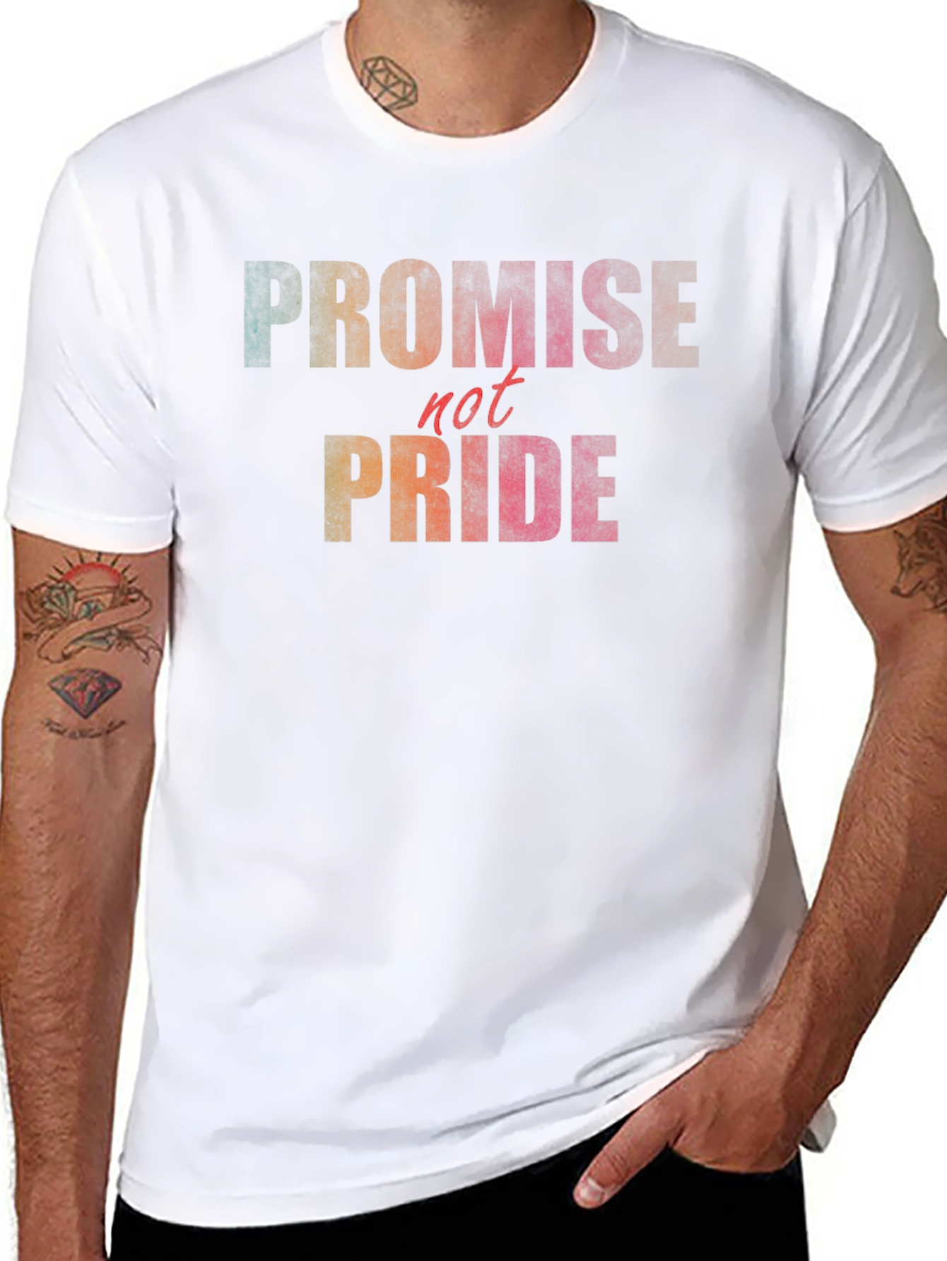 Promise Not Pride Graphic Tee - Black