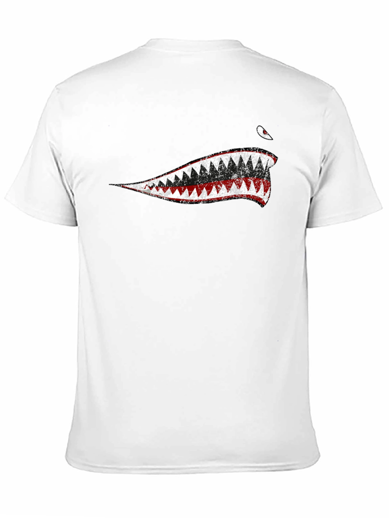 Shark Teeth Graphic Black T-Shirt