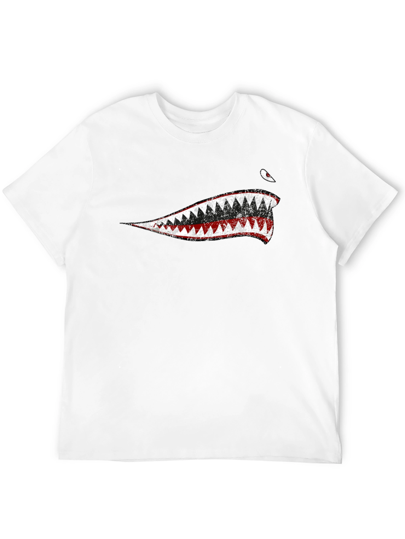 Shark Teeth Graphic Black T-Shirt