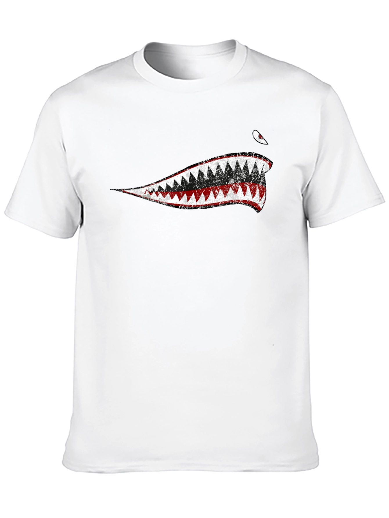 Shark Teeth Graphic Black T-Shirt