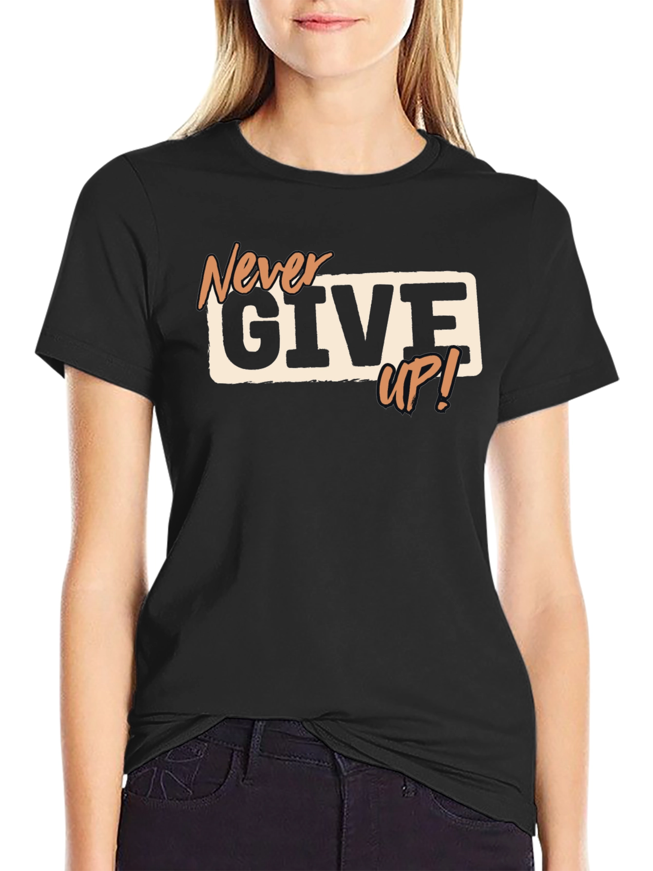 Never Give Up T-Shirt - Motivational Tee