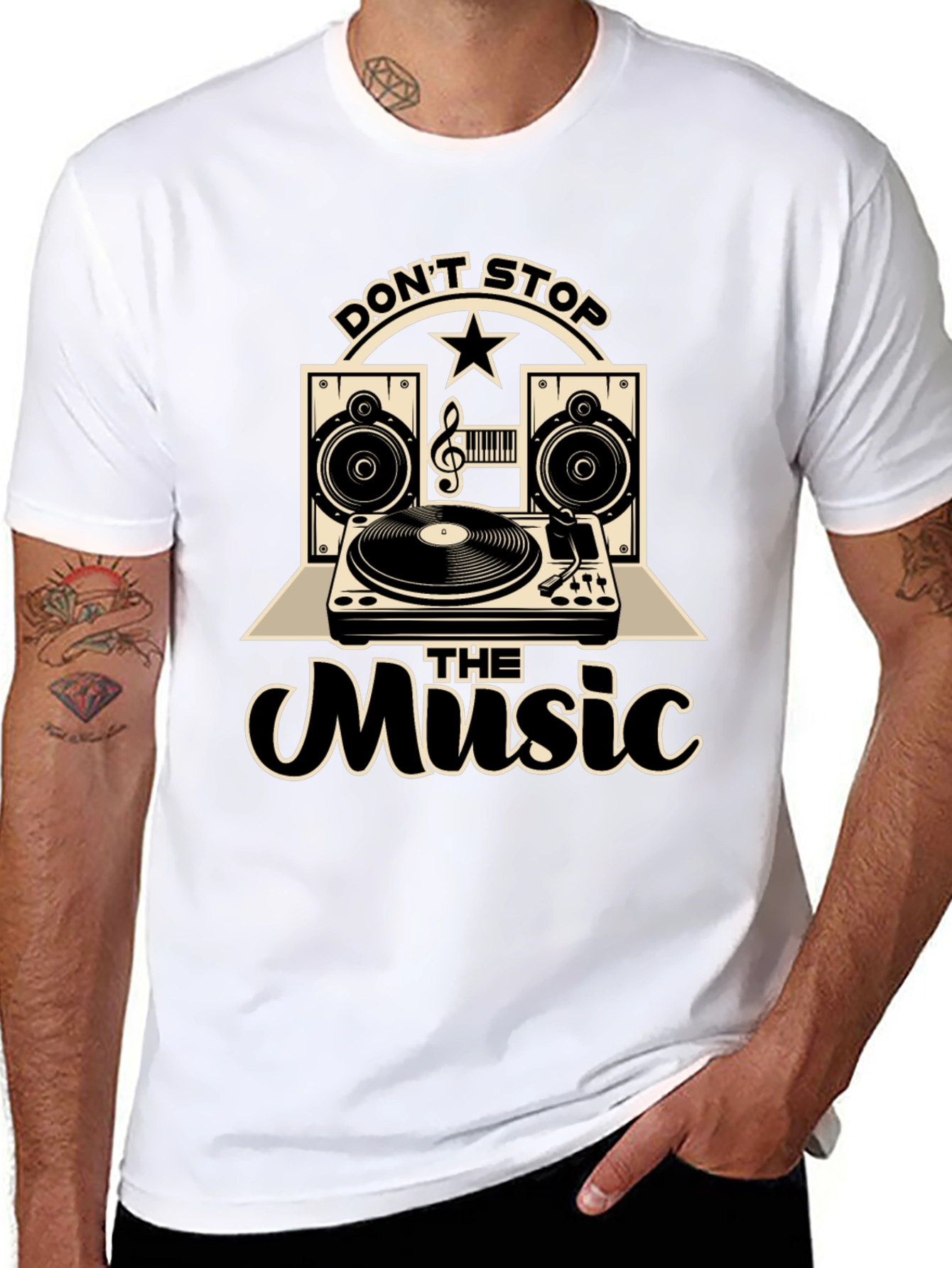 Dont Stop The Music Graphic T-Shirt