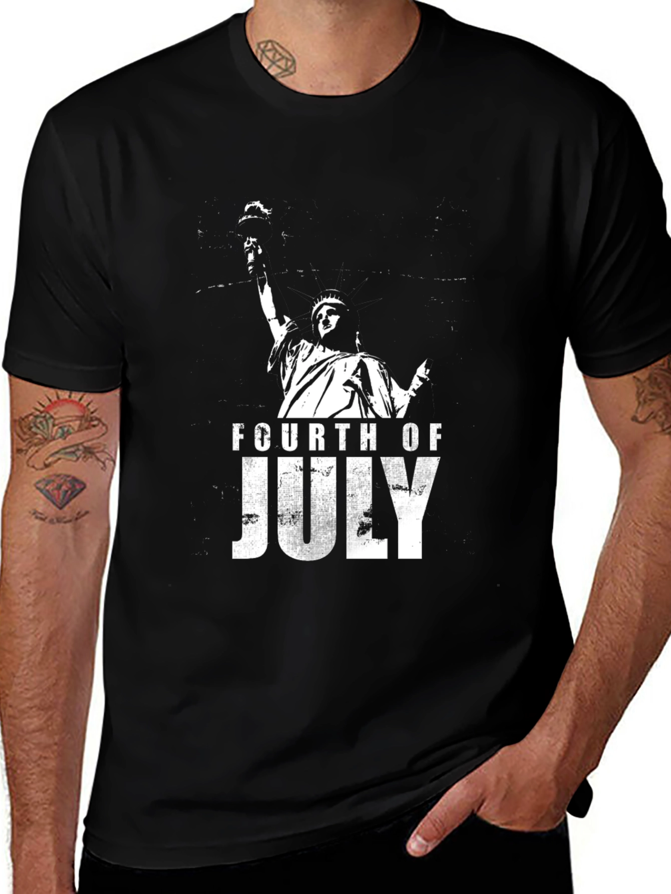 Statue of Liberty 4th of July Graphic Tee