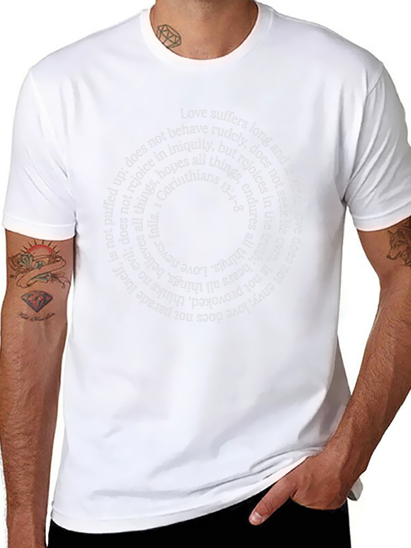 Love Scripture Graphic Tee - Inspiring Faith Apparel