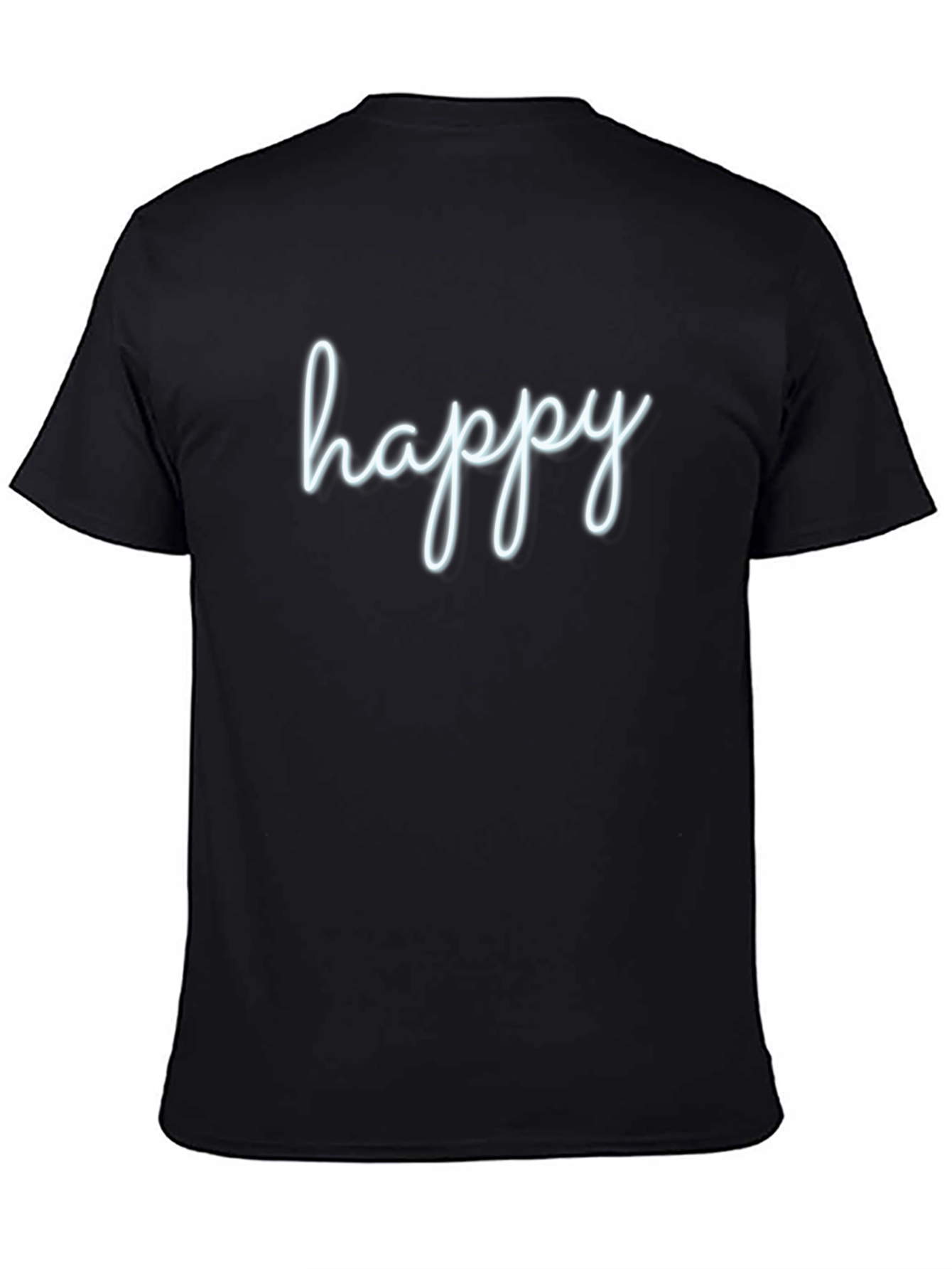 Happy Graphic Tee - Mens Black T-Shirt