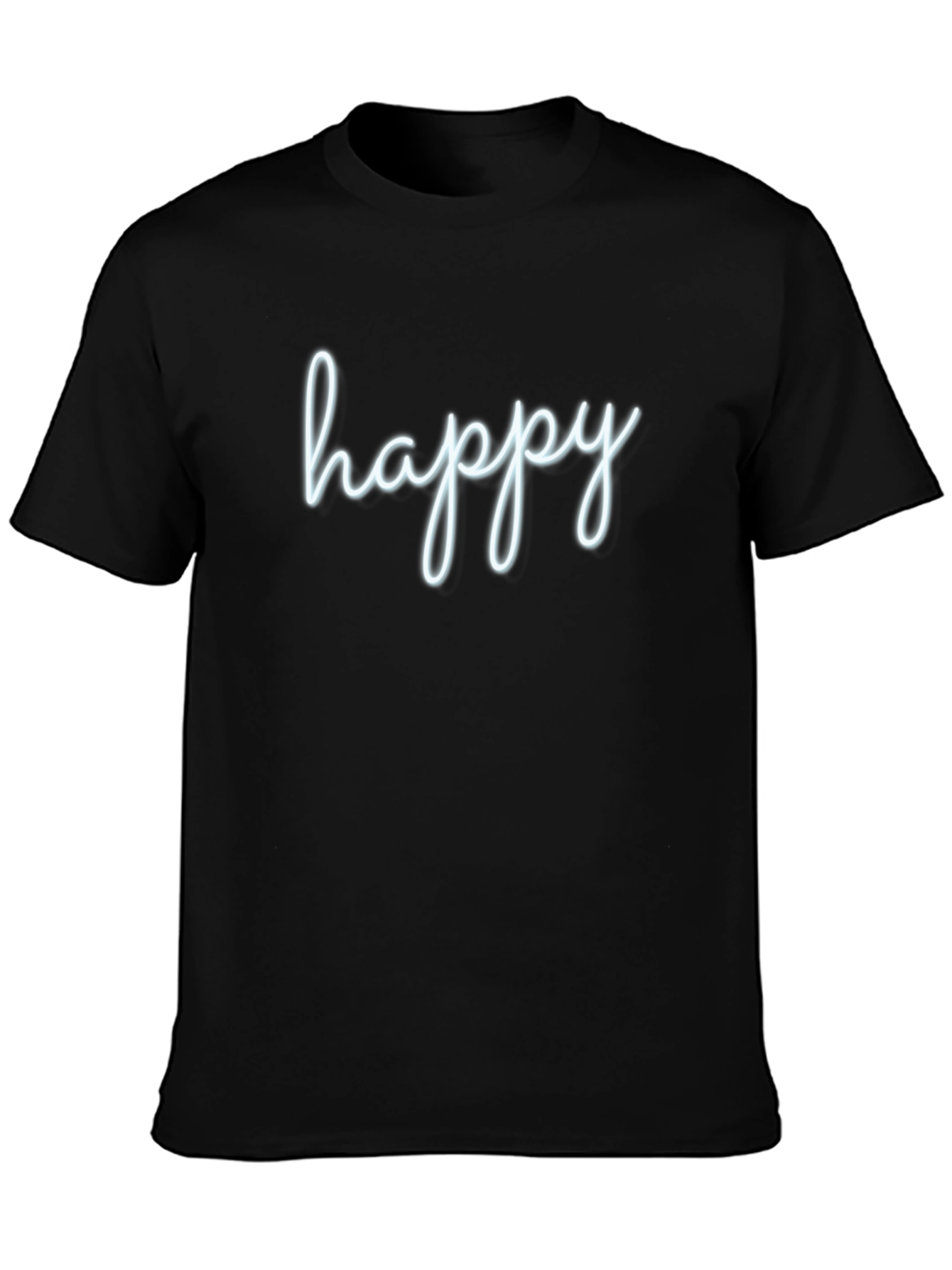 Happy Graphic Tee - Mens Black T-Shirt