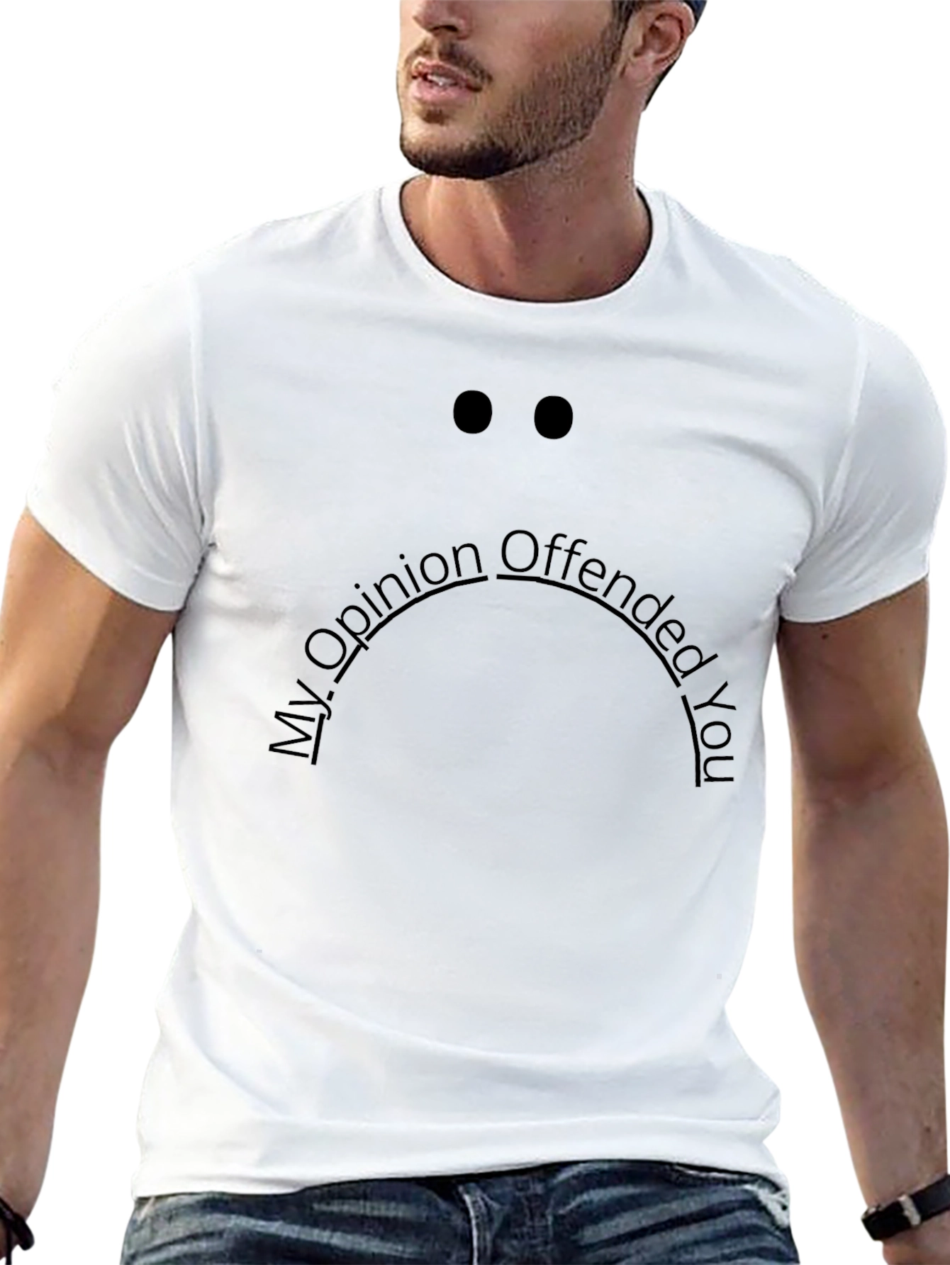 Offensive Opinion Graphic Black T-Shirt