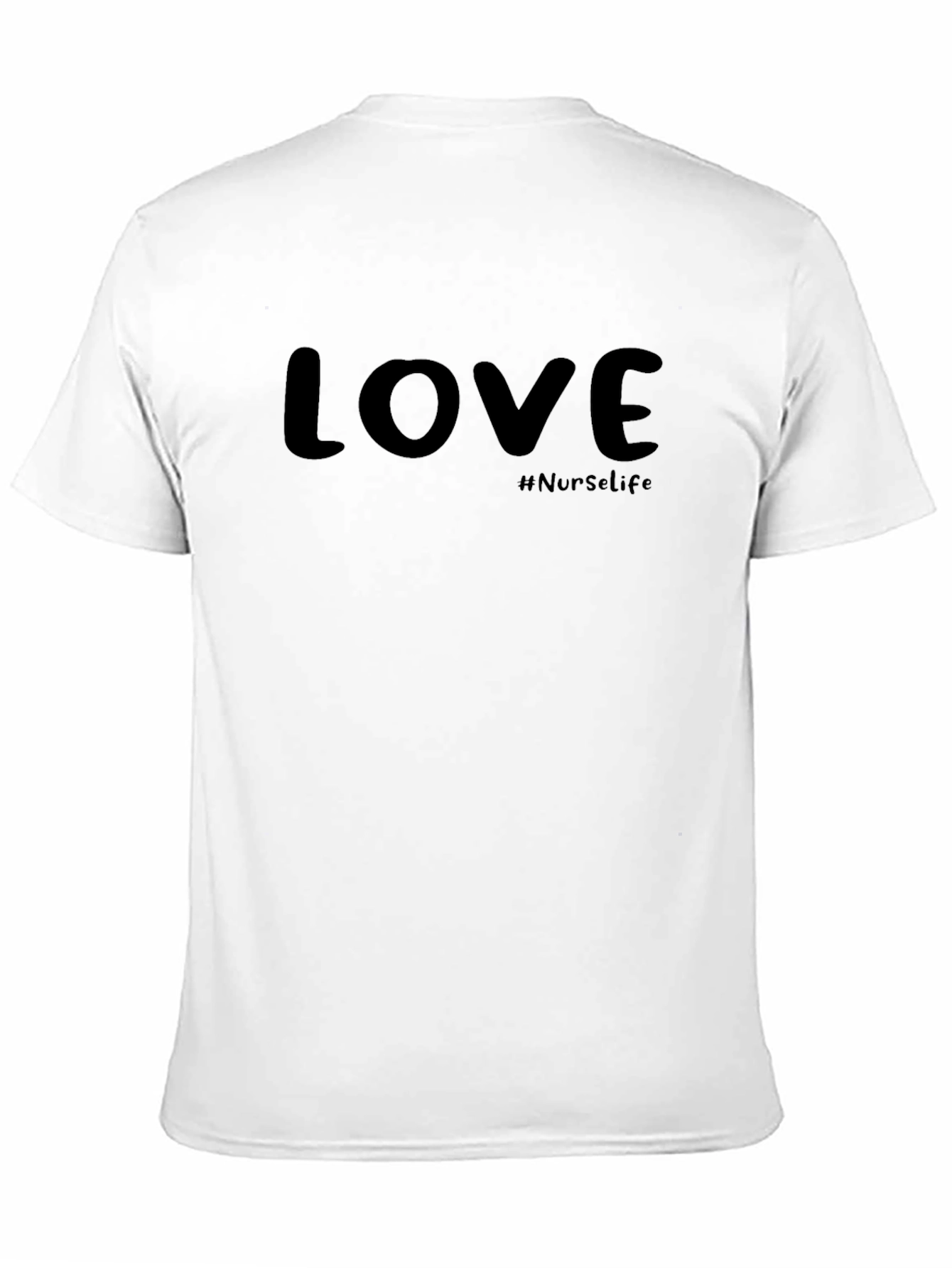 LOVE #NurseLife Black Graphic T-Shirt