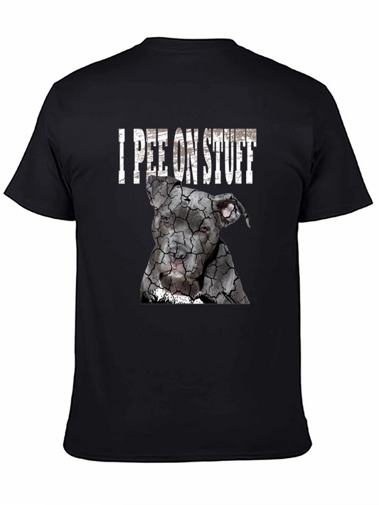 I Pee On Stuff Dog Graphic T-Shirt
