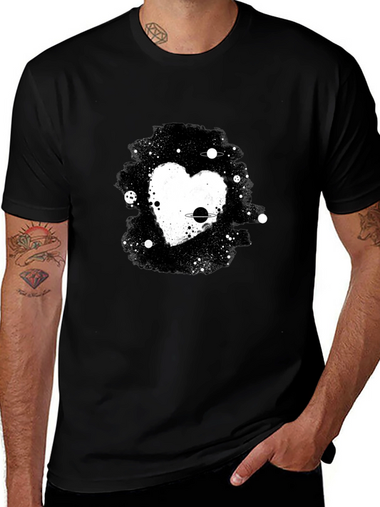 Cosmic Heart Black T-Shirt