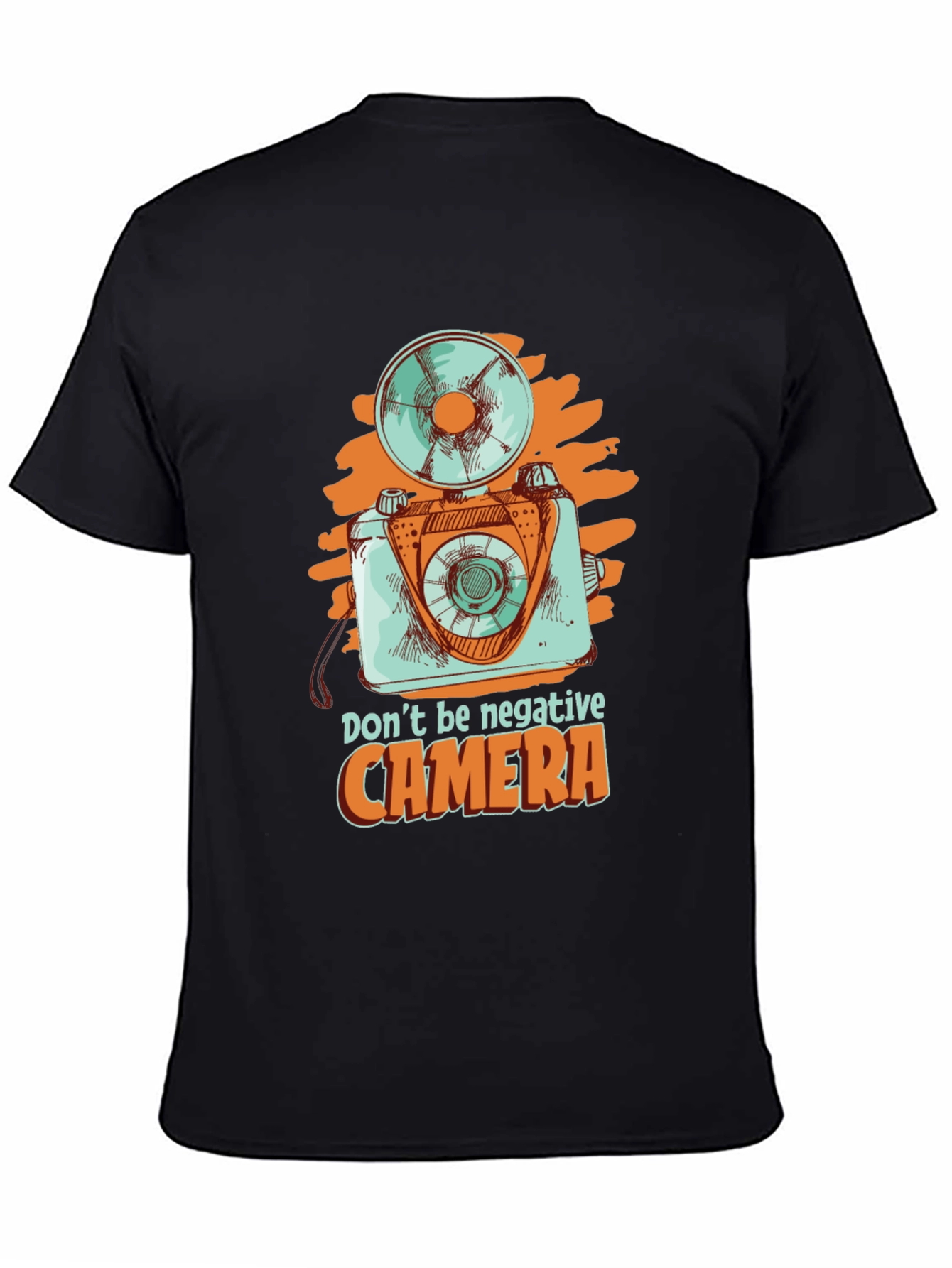 Retro Camera Graphic Tee - Dont Be Negative!