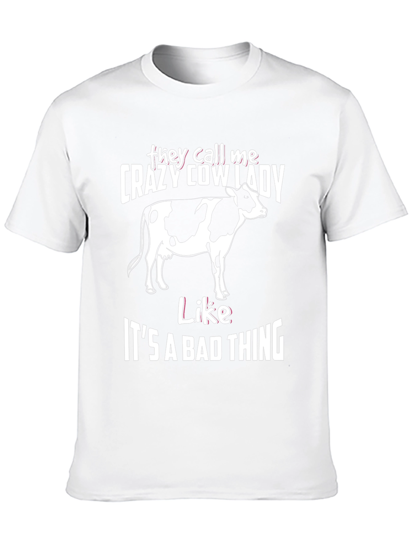 Crazy Cow Lady T-Shirt - Farm Animal Lover Tee