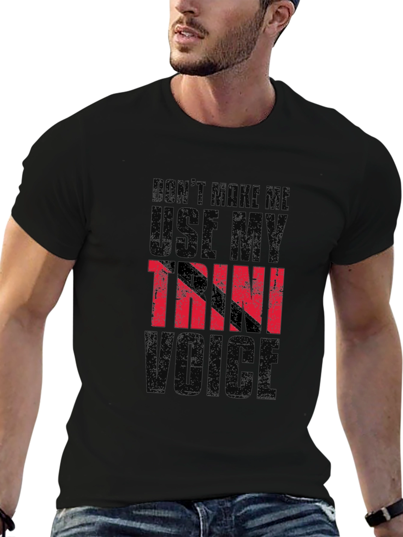 Trini Voice Graphic Tee - Trinidad Flag