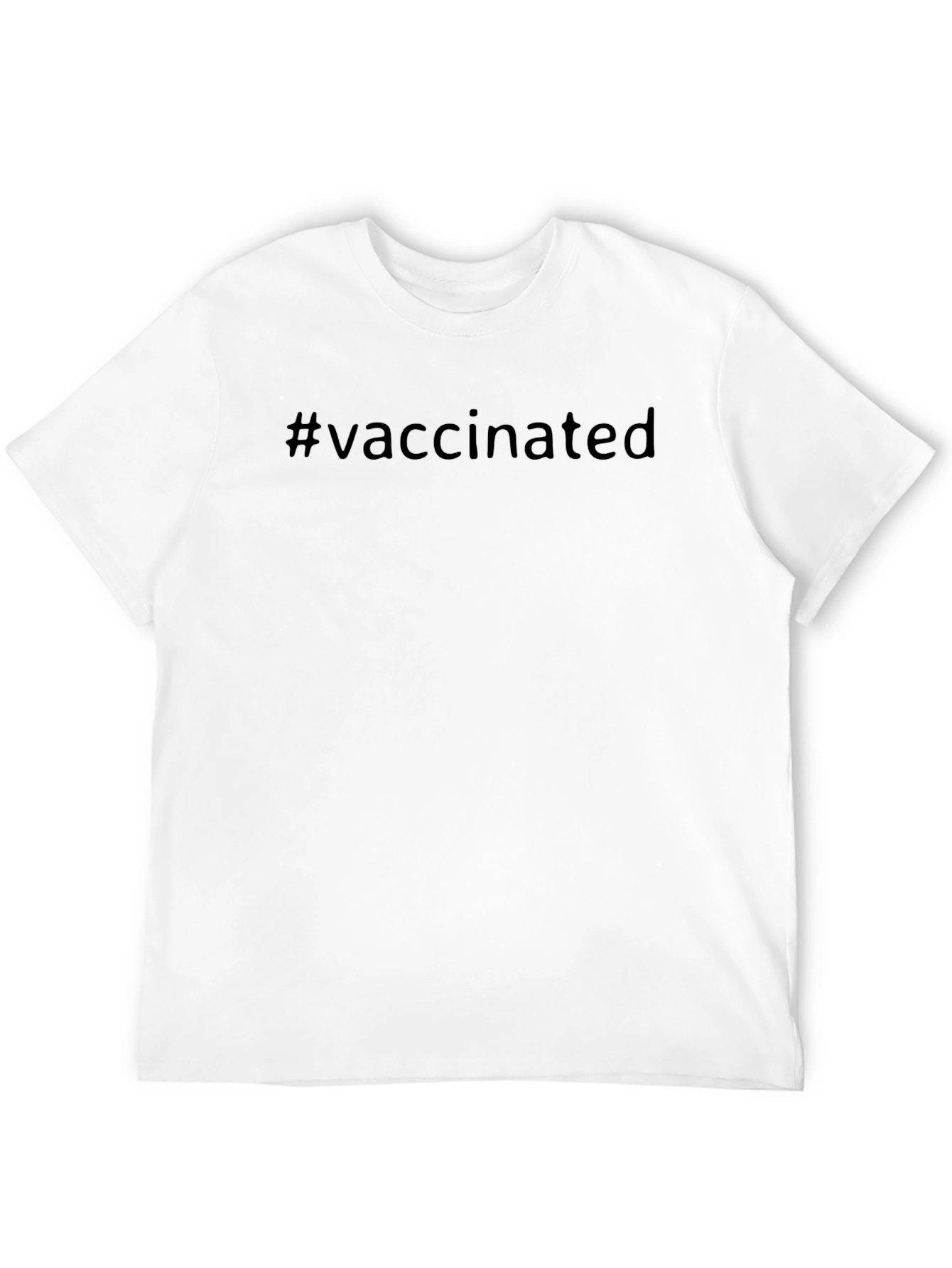 #Vaccinated Crew Neck T-Shirt