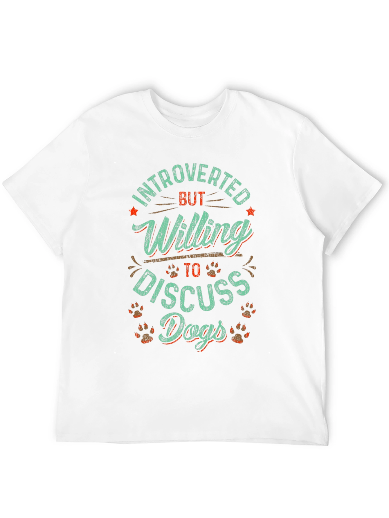 Introverted Dog Lover Graphic Tee - Unisex Black T-Shirt