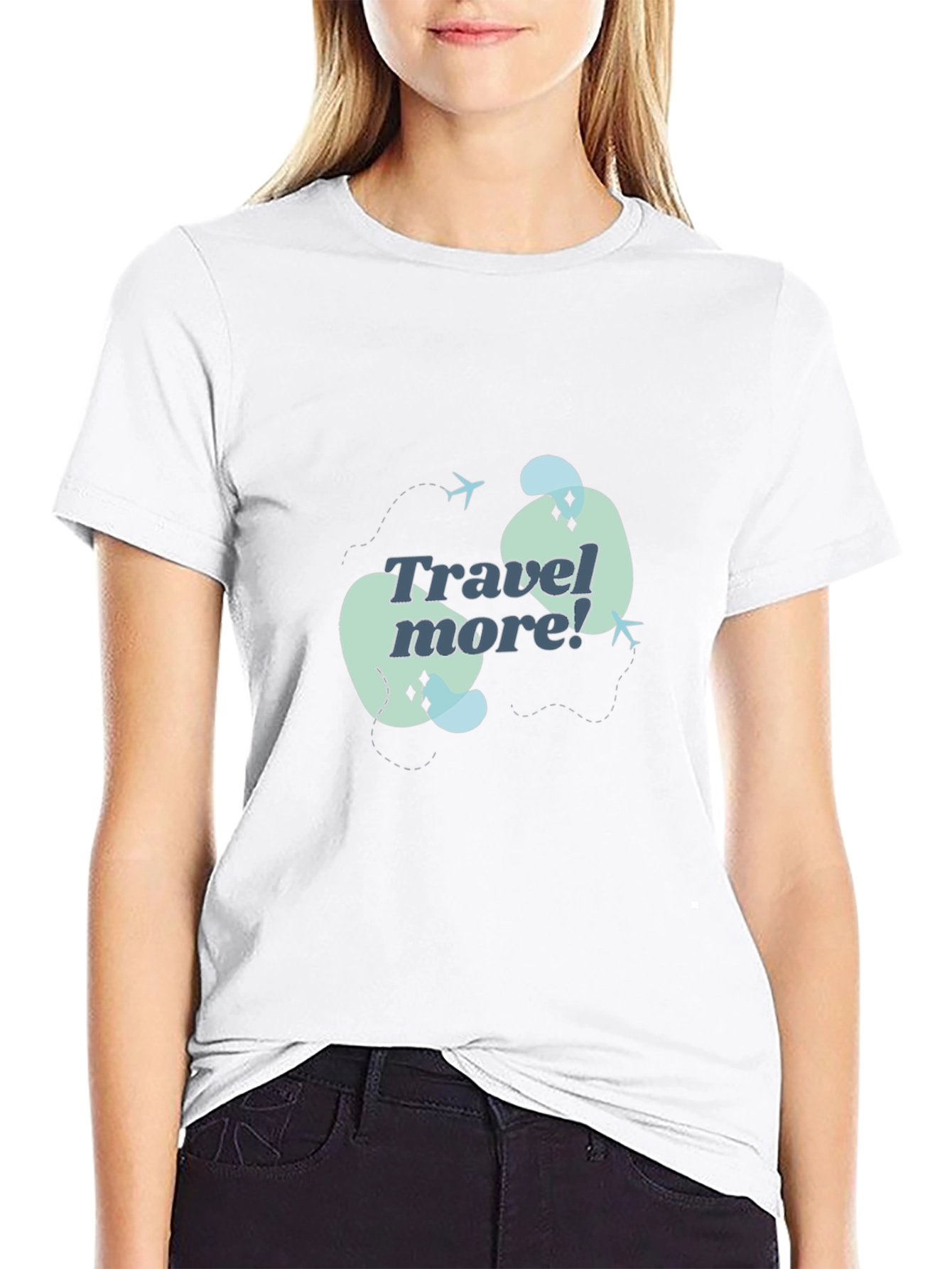 Travel More Graphic Tee - Black Unisex Shirt