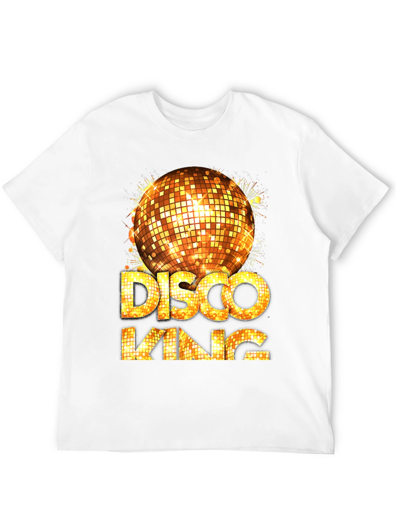 Disco King Graphic Tee - Mens Party Shirt