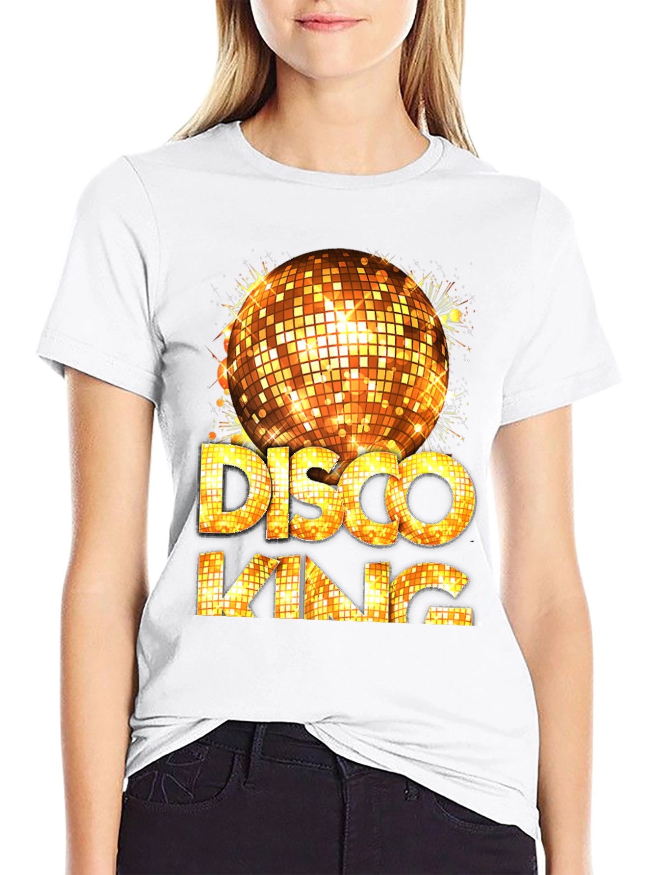 Disco King Graphic Tee - Mens Party Shirt