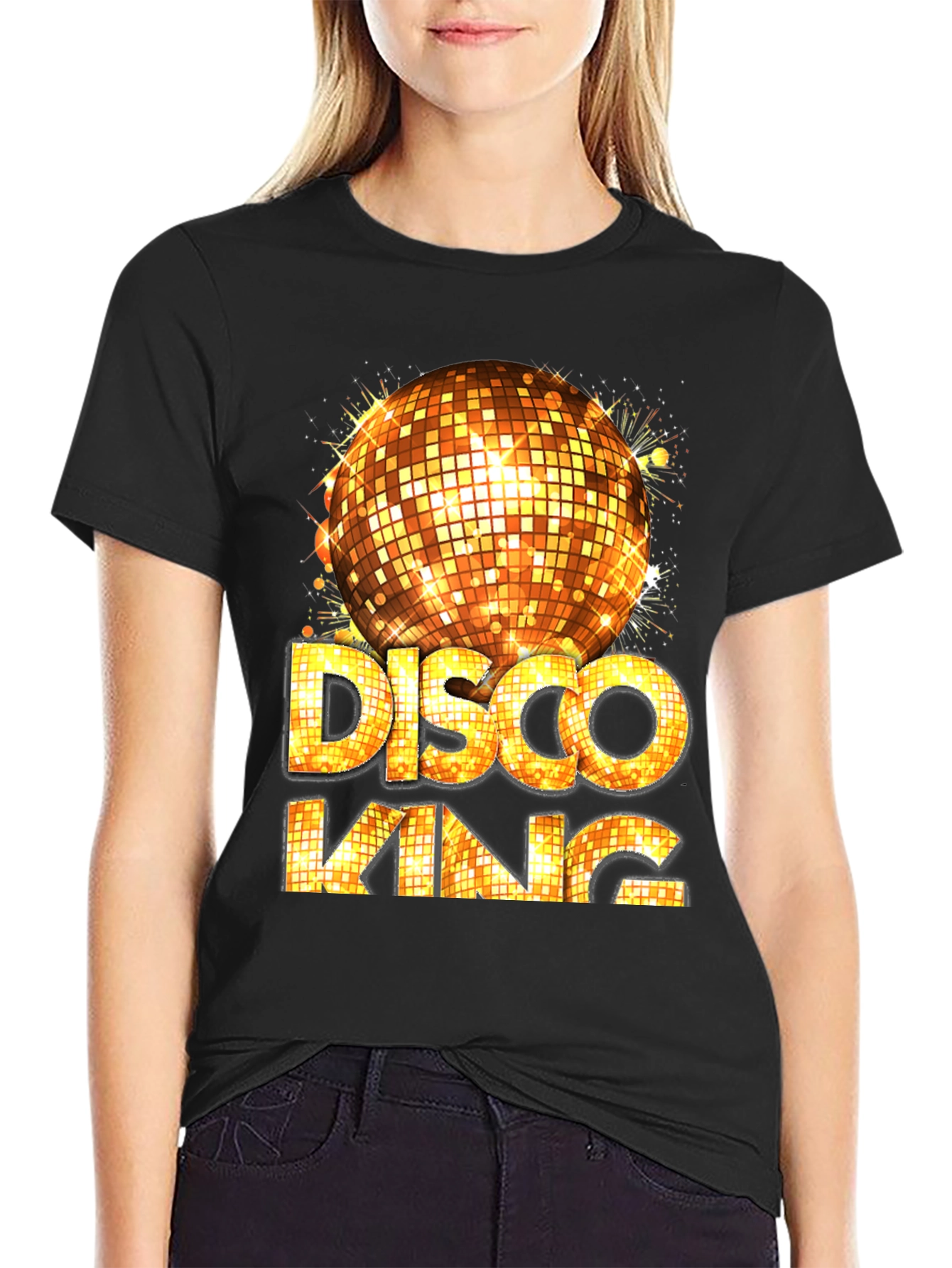 Disco King Graphic Tee - Mens Party Shirt