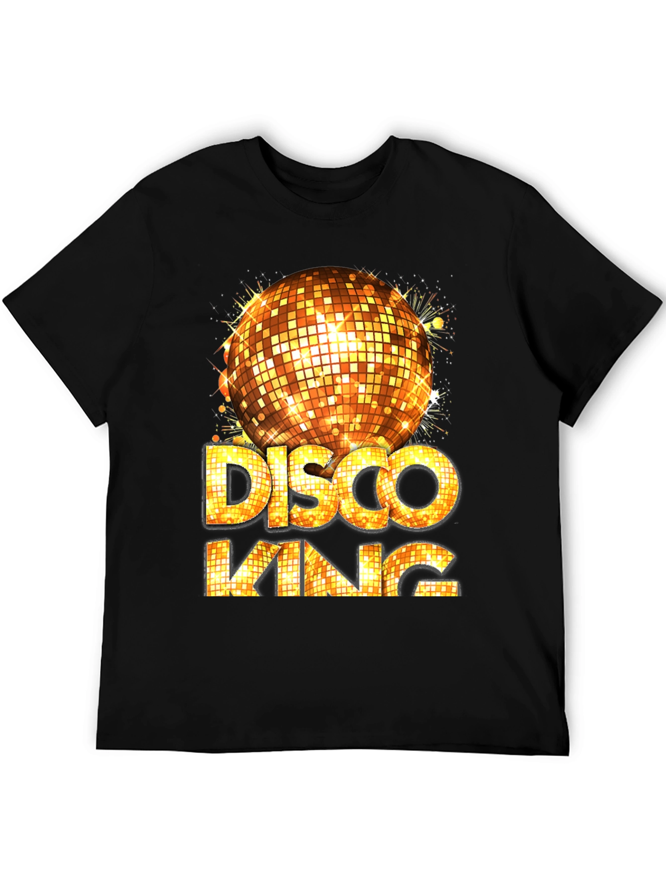 Disco King Graphic Tee - Mens Party Shirt