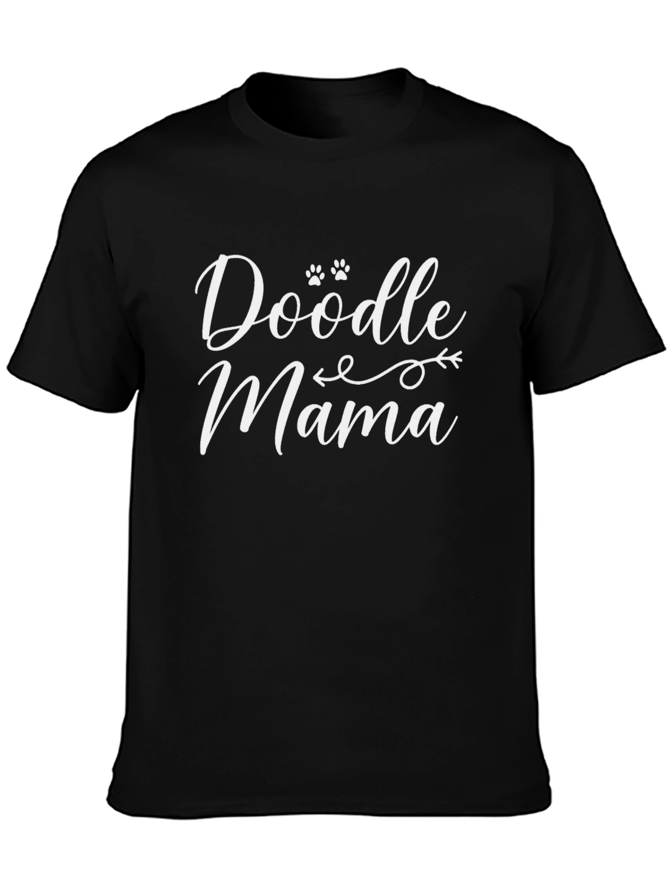 Doodle Mama Black Graphic Tee