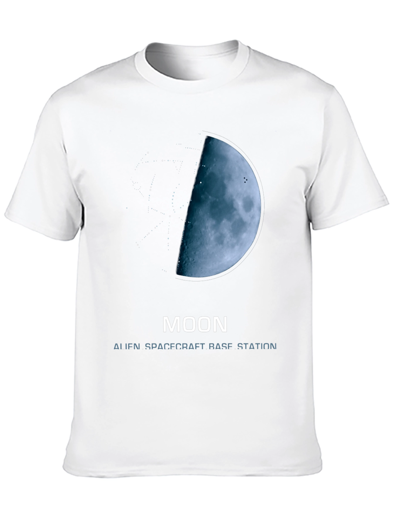 Moon Alien Spacecraft Base Station T-Shirt