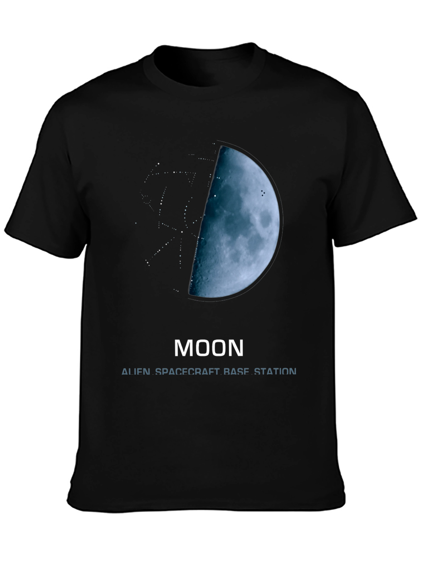 Moon Alien Spacecraft Base Station T-Shirt