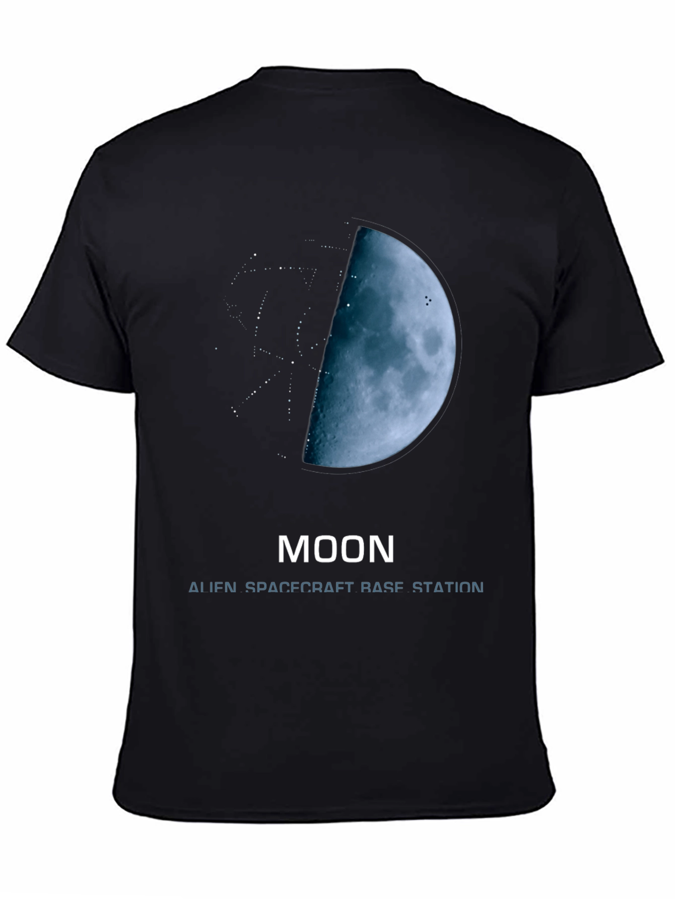 Moon Alien Spacecraft Base Station T-Shirt