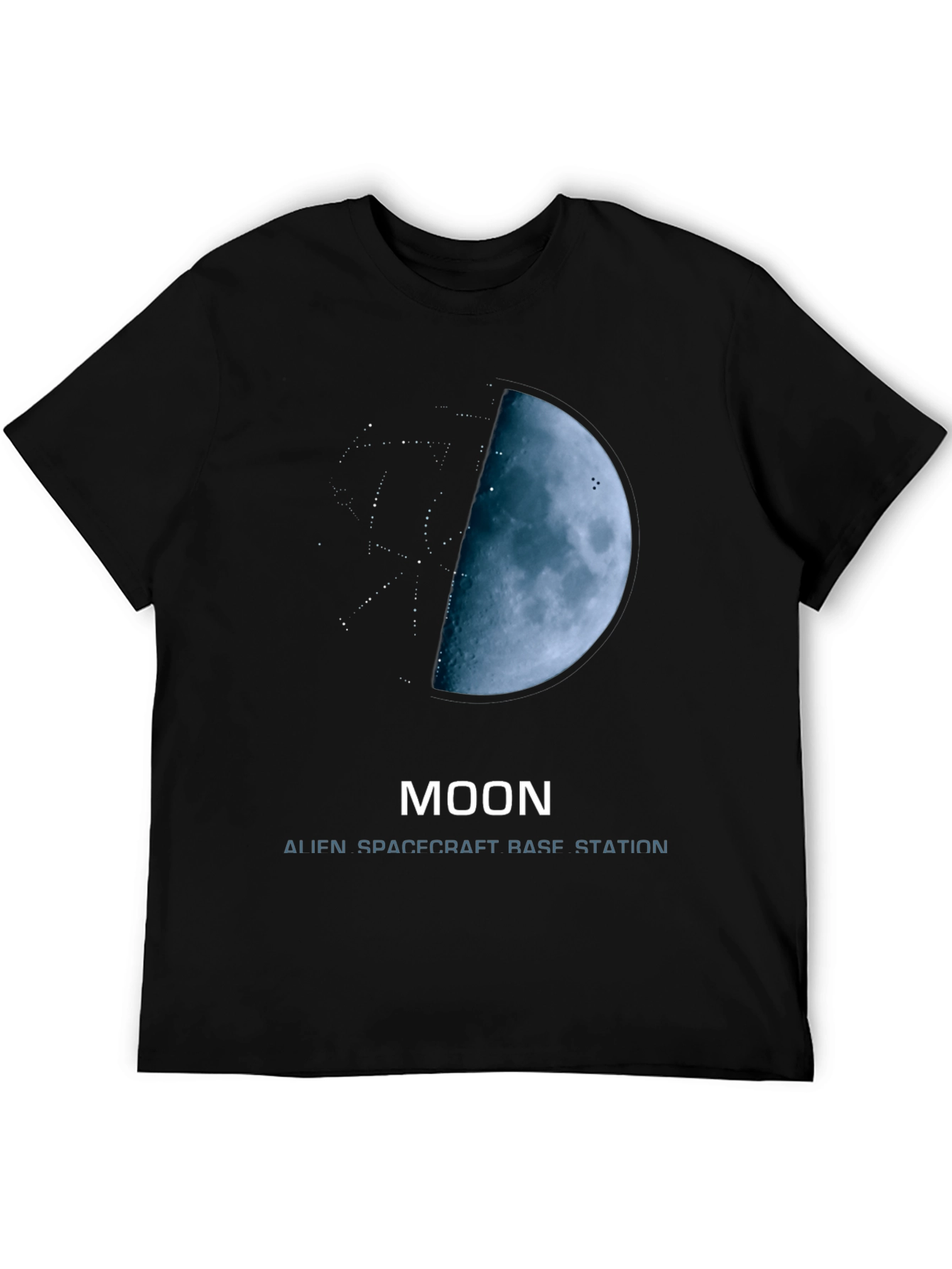 Moon Alien Spacecraft Base Station T-Shirt