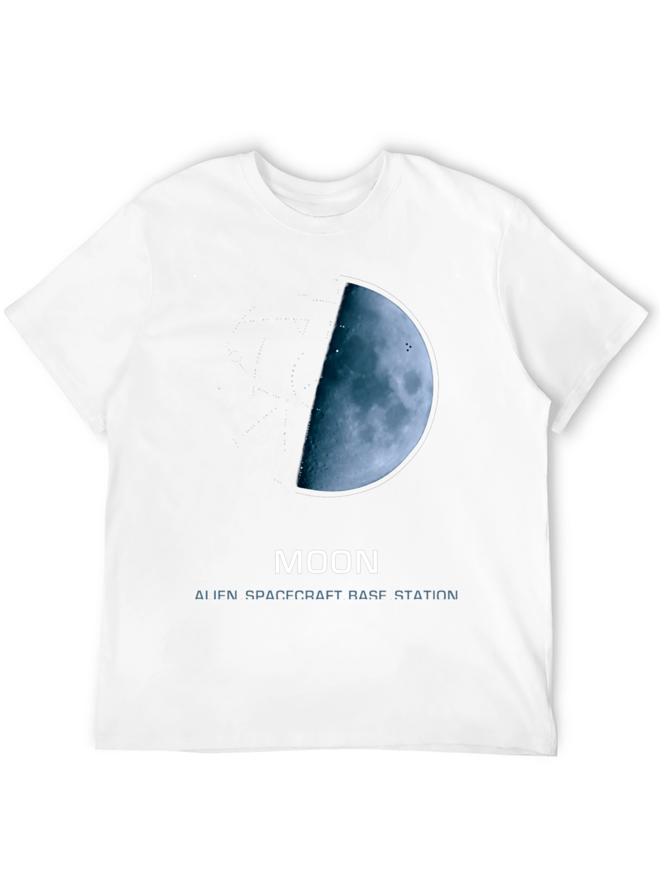 Moon Alien Spacecraft Base Station T-Shirt