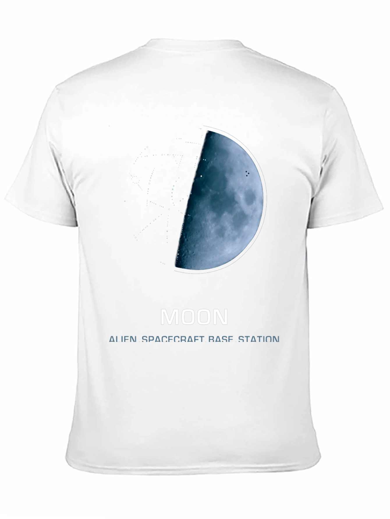 Moon Alien Spacecraft Base Station T-Shirt