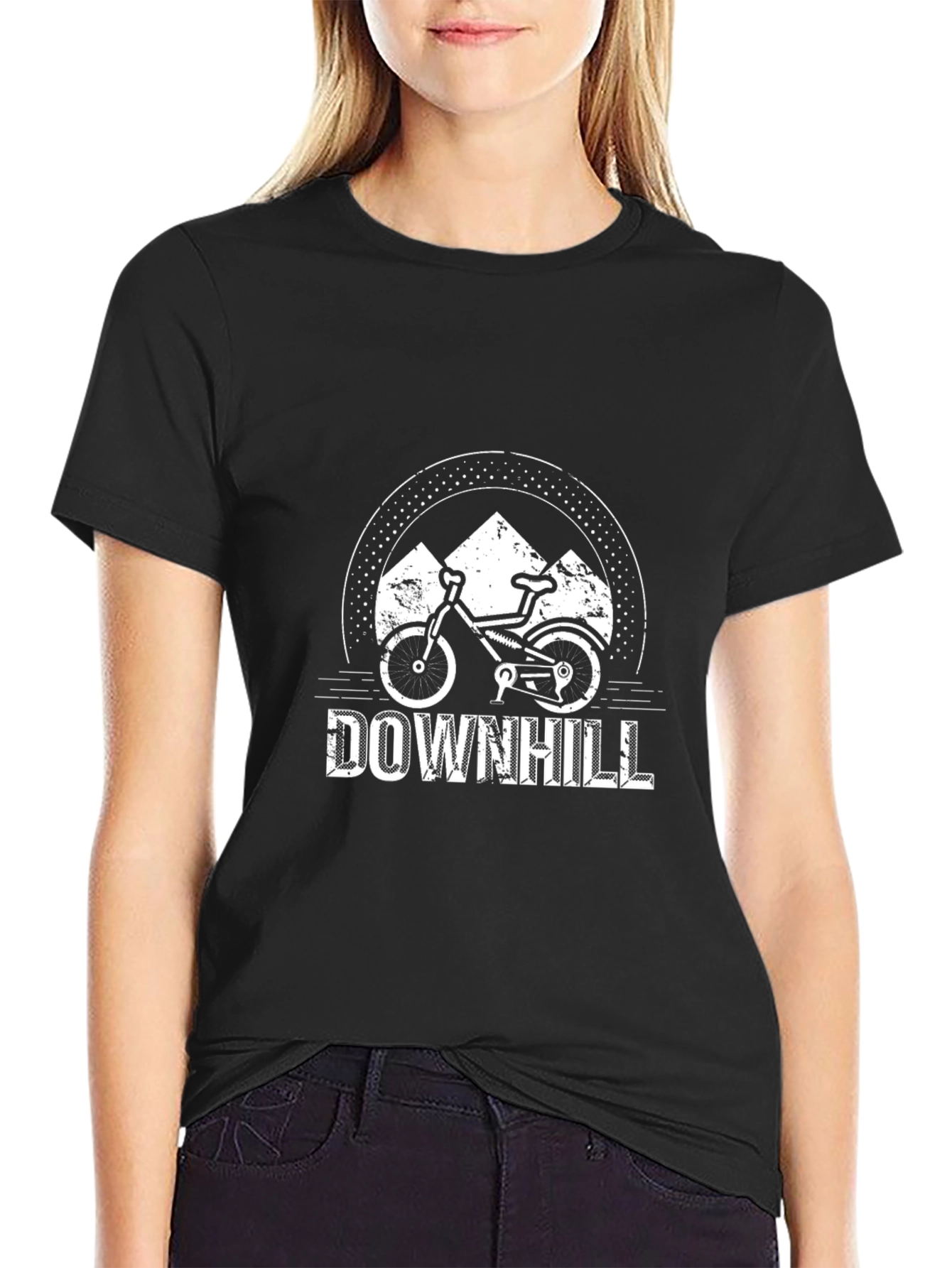 Downhill Mountain Bike Graphic T-Shirt