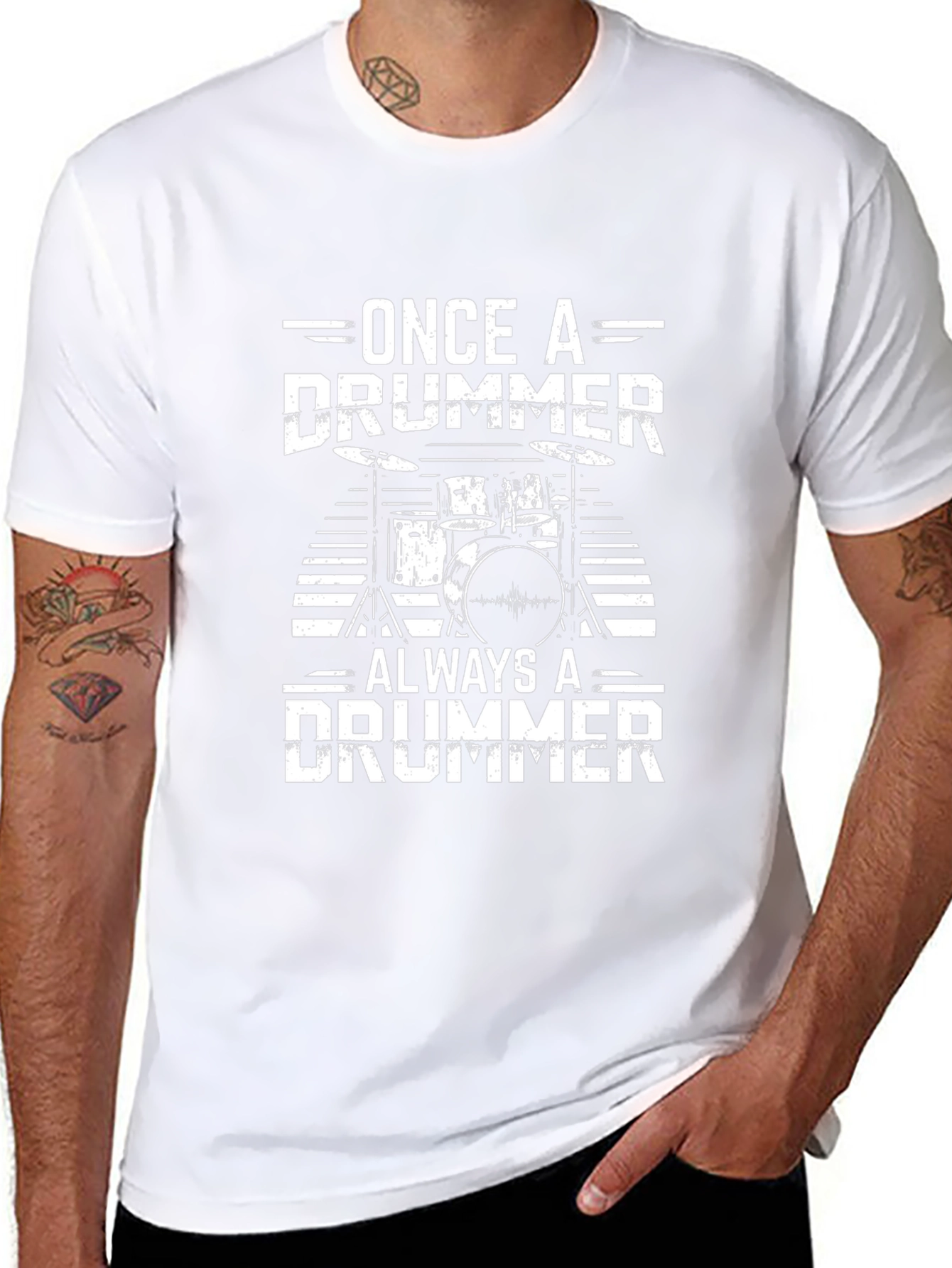 Once a Drummer Always a Drummer Graphic T-Shirt