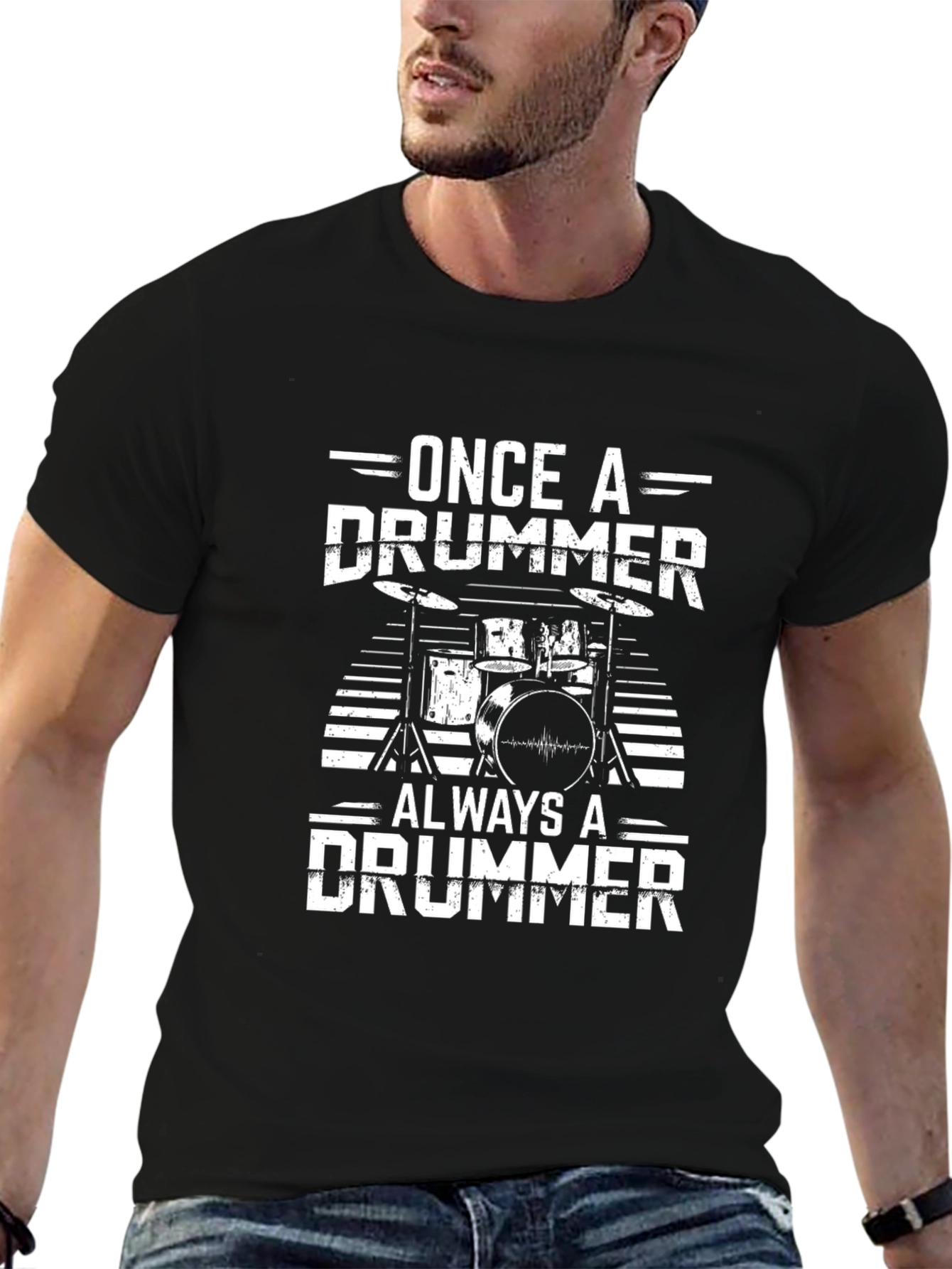 Once a Drummer Always a Drummer Graphic T-Shirt