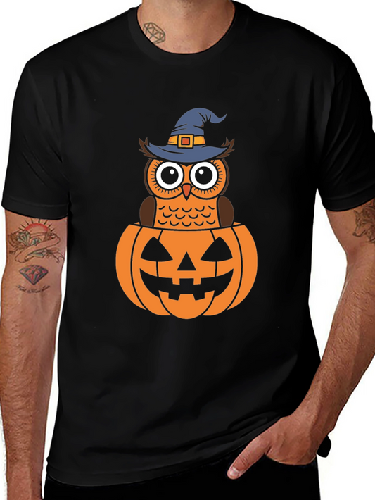 Halloween Owl in Pumpkin T-Shirt