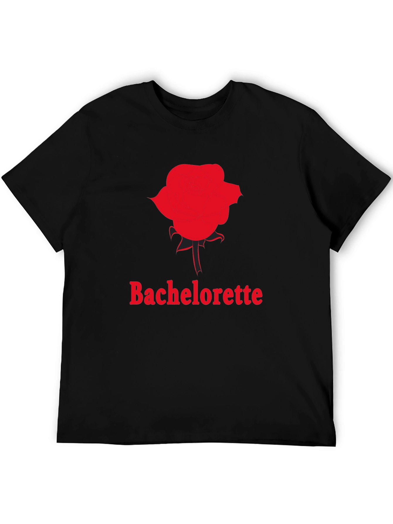 Bachelorette Rose Graphic T-Shirt - Black