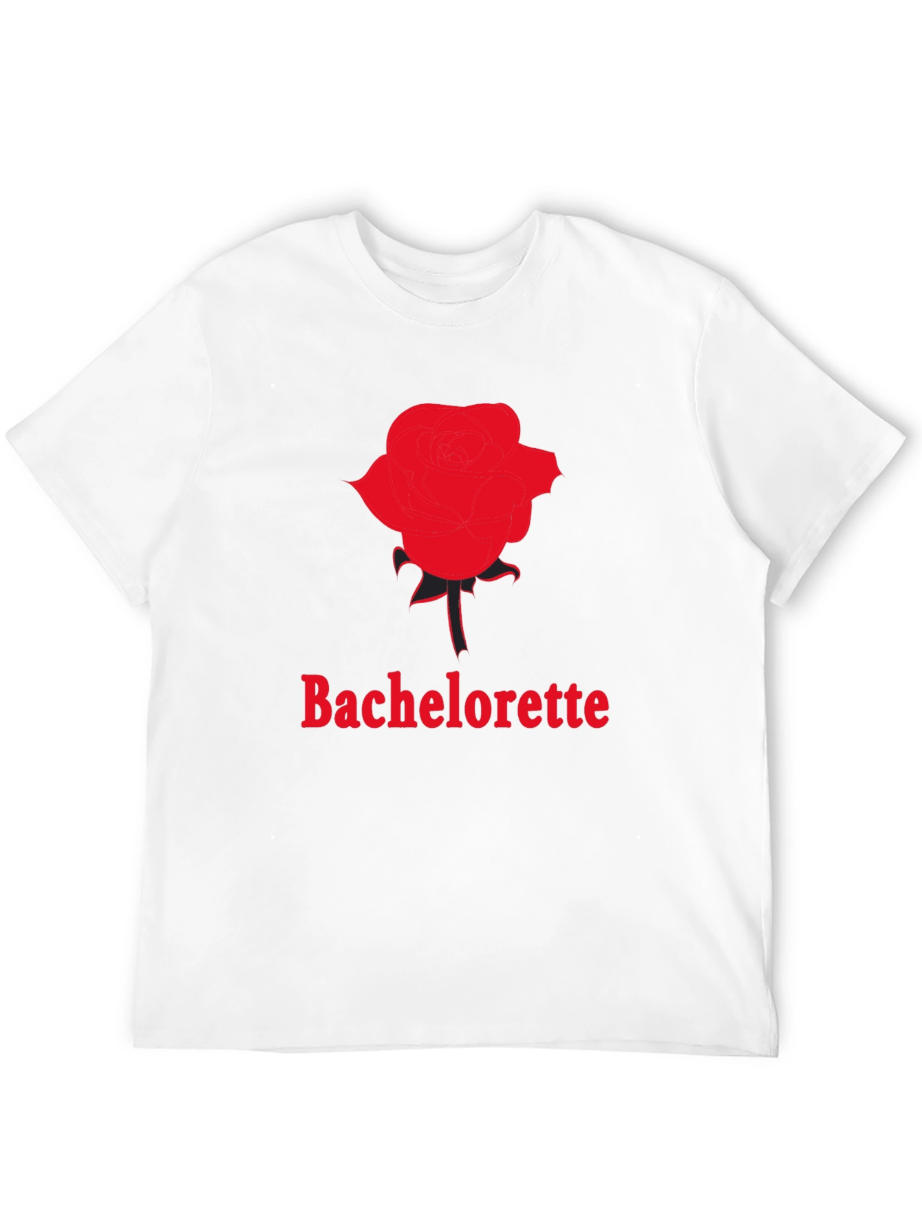 Bachelorette Rose Graphic T-Shirt - Black