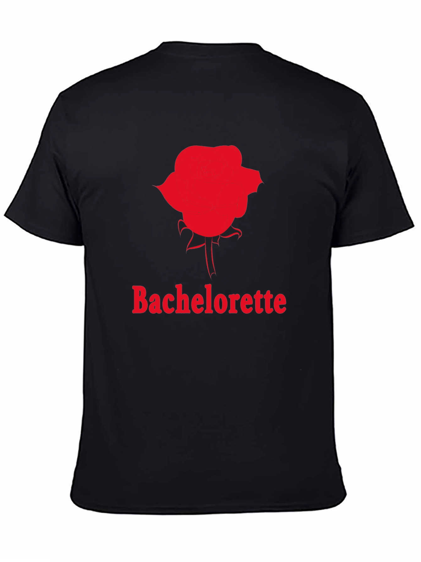 Bachelorette Rose Graphic T-Shirt - Black