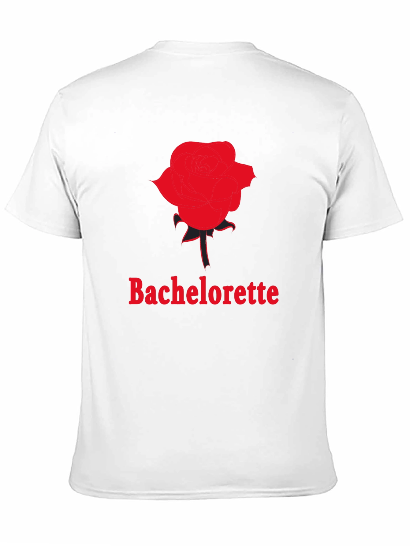 Bachelorette Rose Graphic T-Shirt - Black